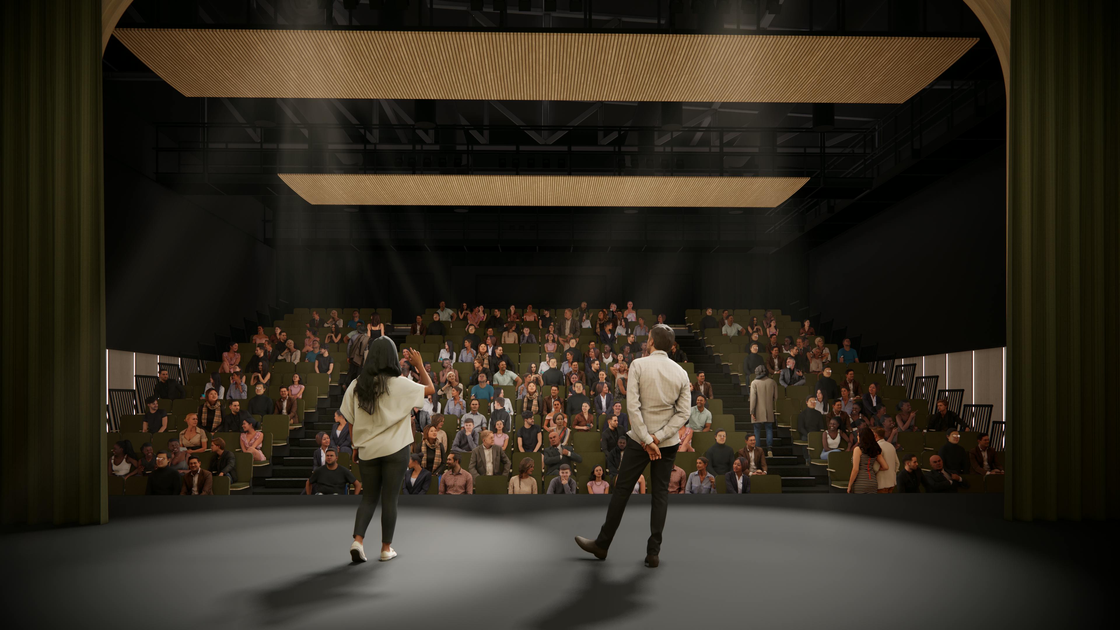 Auditorium stage house